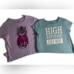 Bundle of 2 Children’s Place Cat & Jack t-Shirt Size XL 14/16 - 2 Girls Shirts
